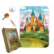 Пазл дерев'яний Казкова Фортеця, А1, Дерев'яна коробка 500+ елементів
