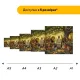 Дерев'яний фігурний пазл Ліс Просвіти, А2, Дерев'яна коробка 300+ елементів