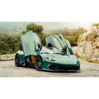 Дерев'яний фігурний пазл Зелене Авто, А2, Дерев'яна коробка 300+ елементів