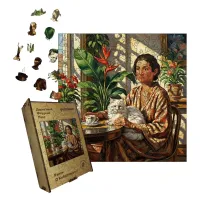 Дерев'яний фігурний пазл Ранок Кобилянської, А2, Дерев'яна коробка 300+ елементів