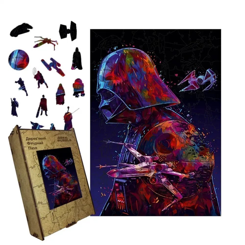 Дерев'яний фігурний пазл Тінь Імперії, А3, Картонна коробка 200 елементів