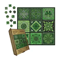 Дерев'яний фігурний пазл Плитка Чарівна, А2, Дерев'яна коробка 300+ елементів