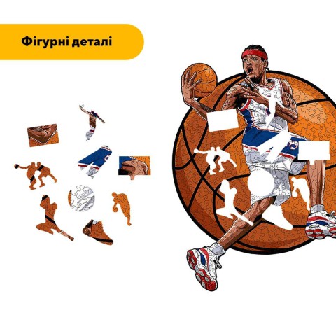 Пазл дерев'яний Айверсон, А5, Картонна коробка 35 елементів