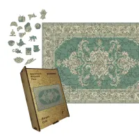 Дерев'яний фігурний пазл Килим Лагуна, А2, Картонна коробка 300+ елементів