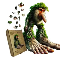 Дерев'яний фігурний пазл Бр Бр Патапім, А4, Дерев'яна коробка 100 елементів