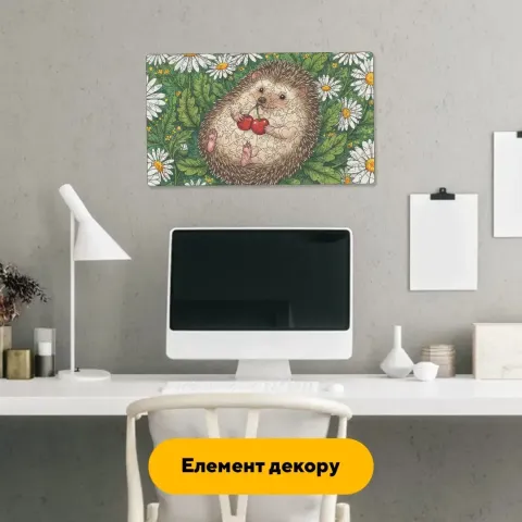 Дерев'яний фігурний пазл Грайливий Їжачок, А1, Картонна коробка 500+ елементів