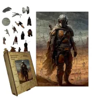 Дерев'яний фігурний пазл Легенда Мандо, А1, Картонна коробка 500+ елементів