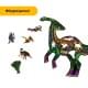Пазл дерев'яний Динозавр Гадрозавр, А4, Картонна коробка 100 елементів