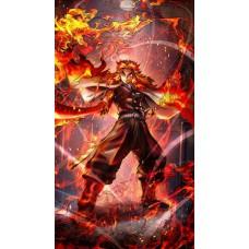 Дерев'яний фігурний пазл Kyojuro Rengoku, А2, Картонна коробка 300+ елементів