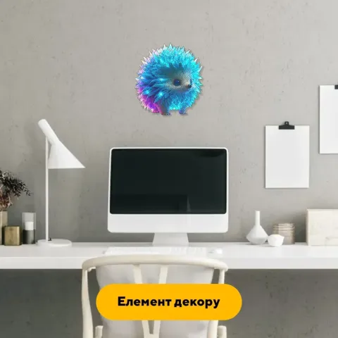 Пазл дерев'яний Їжачок Світлячок, А4, 100 елементів, Дерев’яна коробка