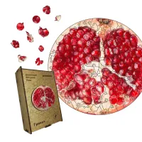 Дерев'яний фігурний пазл Гранат, А1, Картонна коробка 500+ елементів