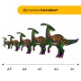 Пазл дерев'яний Динозавр Гадрозавр, А2, Картонна коробка 300+ елементів