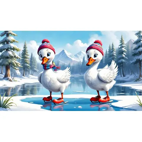 Дерев'яний класичний пазл Лебеді, А1, Картонна коробка 500+ елементів