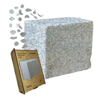 Дерев'яний фігурний пазл Суль, А4, Дерев'яна коробка 100 елементів