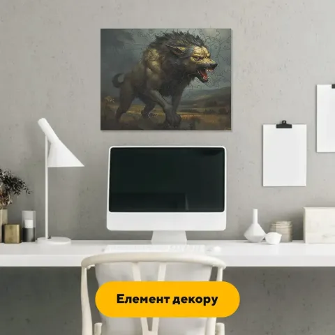 Дерев'яний фігурний пазл Ярчук, А4, Дерев'яна коробка 100 елементів