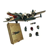 Дерев'яний фігурний пазл Бомбарділо Крокоділо, А2, Картонна коробка 300+ елементів