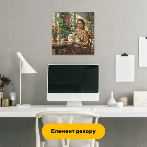 Дерев'яний фігурний пазл Ранок Кобилянської, А4, Дерев'яна коробка 100 елементів