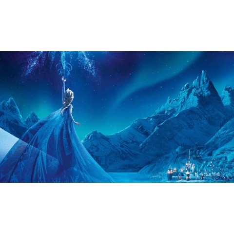 Дерев'яний фігурний пазл Ельза, А2, Картонна коробка 300+ елементів