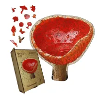 Дерев'яний фігурний пазл Саркосцифа, А5, Дерев'яна коробка 35 елементів