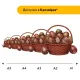 Дерев'яний фігурний пазл Пасхальний Кошик, А2, Картонна коробка 300+ елементів