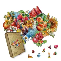 Пазл дерев'яний Мандала Спіральне Втілення, А3, Дерев'яна коробка 200 елементів