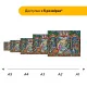Дерев'яний фігурний пазл Вертепна Мозаїка, А3, Дерев'яна коробка 200 елементів