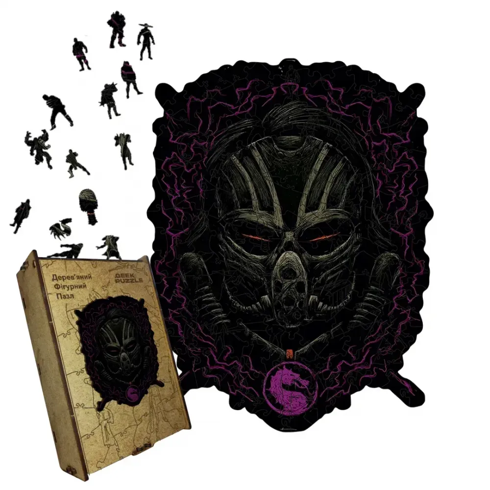 Дерев'яний фігурний пазл МК Кабал, А2, Картонна коробка 300+ елементів