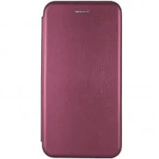 Шкіряний чохол-книжка Classy для Motorola Moto G32 Бордовий