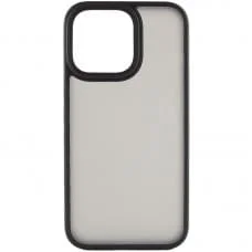 TPU+PC чохол Metal Buttons для Apple iPhone 14 Pro Max (6.7") Чорний