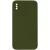 Чохол Silicone Case Square Full Camera Protective (AA) NOLOGO для Apple iPhone XS Max (6.5") Зелений / Dark Olive