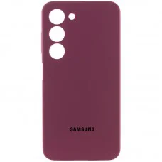 Чохол Silicone Cover Lakshmi Full Camera (AAA) для Samsung Galaxy A05s Бордовий / Plum