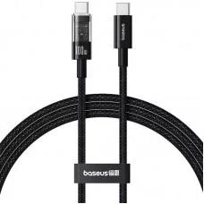 Дата кабель Baseus Gem Fast Charging Type-C to Type-C 100W (1m) (P10373000111) Cluster Black