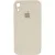 Чохол Silicone Case Square Full Camera Protective (AA) для Apple iPhone XR (6.1") Бежевий / Antique White