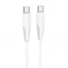 Дата кабель Borofone BX119 New Type-C to Type-C 60W (1m) White