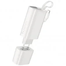Портативний ЗП Power Bank Hoco J148 Handy PD20W with cable 5000 mAh White