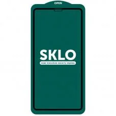 Захисне скло SKLO 5D (тех.пак) для Apple iPhone 12 Pro / 12 (6.1") Чорний