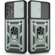 Ударостійкий чохол Camshield Serge Ring для Samsung Galaxy A73 5G Зелений