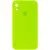 Чохол Silicone Case Square Full Camera Protective (AA) для Apple iPhone XR (6.1") Салатовий / Neon green