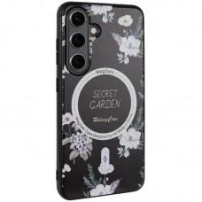 TPU+PC чохол Secret Garden with MagFit для Samsung Galaxy S24 Black