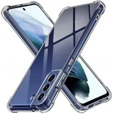 TPU чохол GETMAN Ease logo посилені кути Full Camera для Samsung Galaxy S22+ Безбарвний (прозорий)