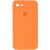 Чохол Silicone Case Square Full Camera Protective (AA) для Apple iPhone 7/8/SE (2020) (4.7") Помаранчевий / Papaya