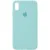 Чохол Silicone Case Full Protective (AA) для Apple iPhone X / XS (5.8") Бірюзовий / Swimming pool Чохол Silicone Case Full Protective (AA) для Apple iPhone X / XS (5.8") Бірюзовий / Swimming pool