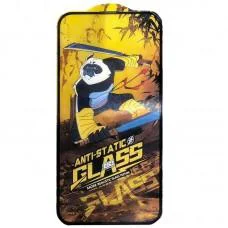 Захисне скло 5D Anti-static Panda (тех.пак) для Apple iPhone 15 Plus / 16 Plus (6.7") Чорний