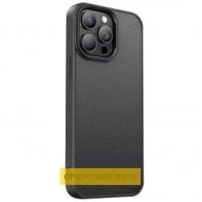 TPU чохол Carbon Protective with Magsafe для Apple iPhone 11 Pro Max (6.5") Black