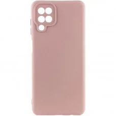 Чохол Silicone Cover Ummi Lakshmi Full Camera (AA) для Samsung Galaxy A12 Рожевий / Pink Sand
