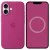 Чохол Silicone case (AAA) with Magsafe and Animation для Apple iPhone 16 Plus (6.7") Fuchsia