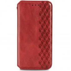 Шкіряний чохол книжка GETMAN Cubic (PU) для Samsung Galaxy A04 Червоний