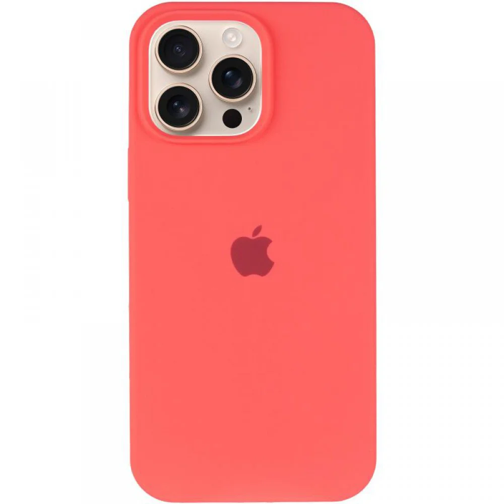 Чохол Silicone Case Full Protective (AA) для Apple iPhone 13 Pro Max (6.7") Кавуновий / Watermelon red