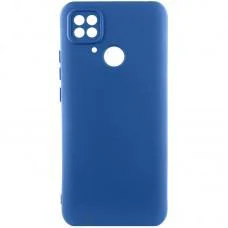 Чохол TPU GETMAN Liquid Silk Full Camera для Xiaomi Redmi 10C Синій / Navy Blue