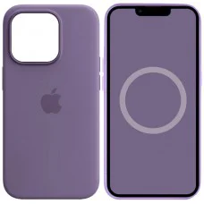 Чохол Silicone case (AAA) with Magsafe and Animation для Apple iPhone 14 Pro Max (6.7") Фіолетовий / Iris